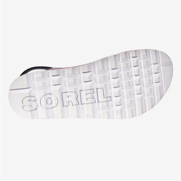 WORN ONCE Sorel “Roaming Lace” ladies sandals in Black/Punch Pink, size 6-1/2 - Picture 10 of 12